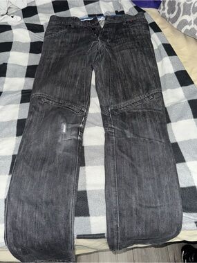 Men's Black Cargo Jeans with Utility Pockets